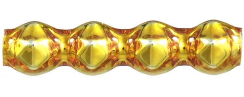 Rauta square 4 mm - shiny yellow (60 pcs)