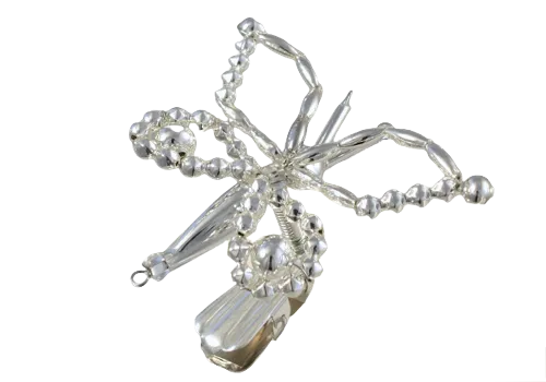 Bow tie on a clip - Christmas tree ornament