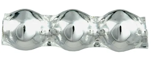 Rautta triple 4 mm - silver (60 pcs)