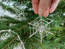 Spider in a web - Christmas tree ornament (1)