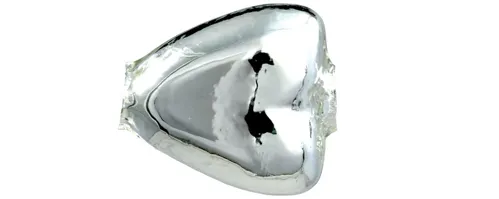 F200 - heart - silver (12 pcs)