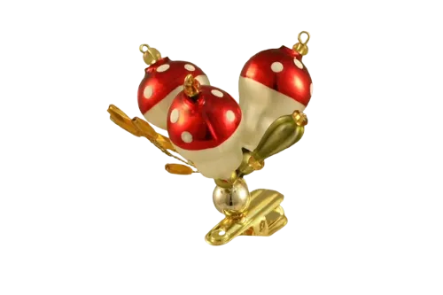 Toadstools on a stick - Christmas tree decoration