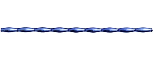 Keys - oats 12mm - shiny blue (12 pcs)