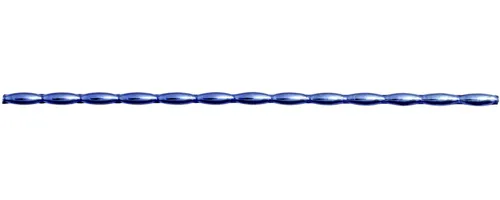 Clasps - oats 8mm - shiny blue (12 pcs)