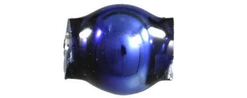 Round bead - 4 mm - shiny blue (60 pcs)