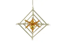 Spider in a web - Christmas tree ornament