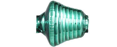 F273 - bell - glossy green (6 pcs)