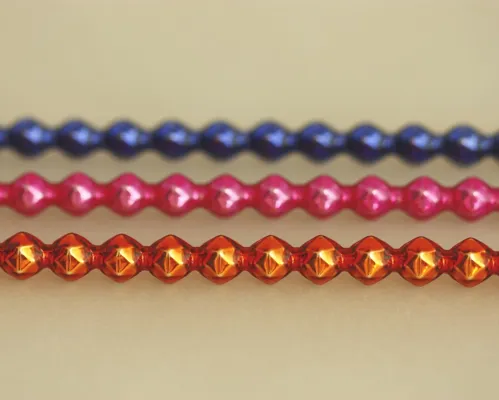 Keys - rauta 6mm - glitter mixed colors (6 pcs)
