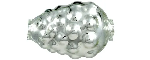 F336 - raspberry - silver (6 pcs)