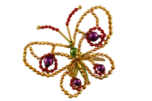 Butterfly on a clip - Christmas tree ornament