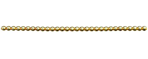 Keys - round 4mm - shiny yellow (12 pcs)