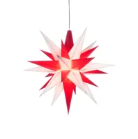 Herrnhutská Hvězda 13 cm, červenobílá