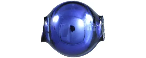 Round bead - 10 mm - shiny blue (30 pcs)
