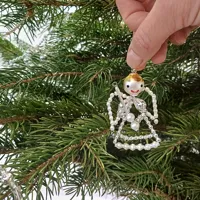 Angel with a candle - Christmas tree decoration (1)