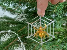 Spider in a web - Christmas tree ornament (1)