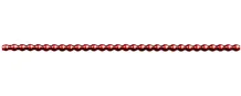 Keys - round 4mm - shiny red (12 pcs)