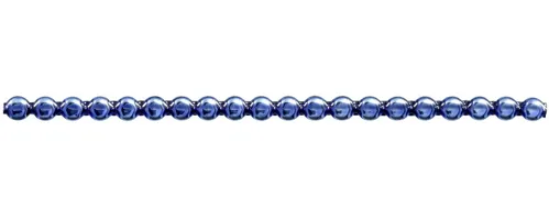 Keys - lens 6mm - shiny blue (12 pcs)