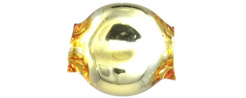 Lens 6 mm - glossy yellow (60 pcs)