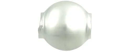 Round bead - 8 mm - matte white (60 pcs)