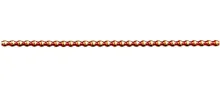 Keys - round 4mm - shiny orange (12 pcs)
