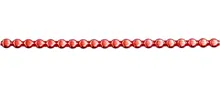 Keys - lens 6mm - shiny red (12 pcs)