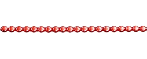 Keys - lens 6mm - shiny red (12 pcs)