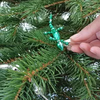 Lizard on a clip - Christmas tree ornament (1)