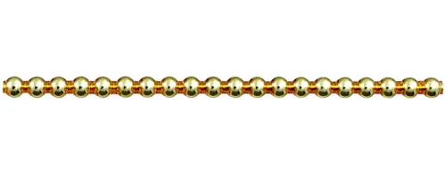 Keys - round 6mm - shiny yellow (6 pcs)