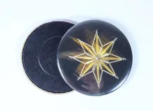 Magnet kulatý - Zlatá hvězda
