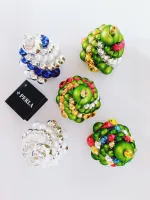 Christmas tree - beaded ornament (2)
