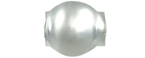Round bead - 4 mm - matte white (60 pcs)