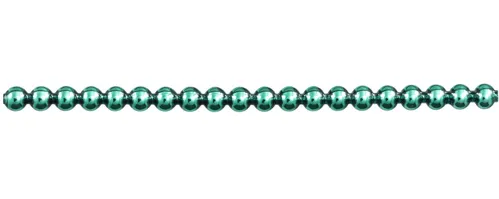 Keys - round 6mm - shiny green (6 pcs)