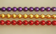 Keys - rauta 8mm - glitter mixed colors (6 pcs)