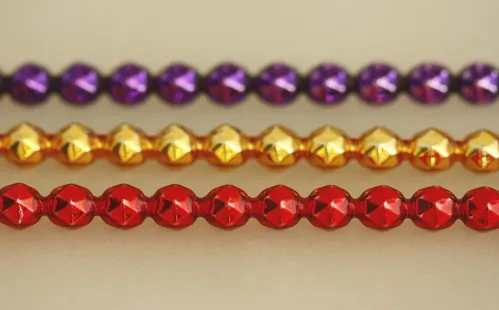Keys - rauta 8mm - glitter mixed colors (6 pcs)
