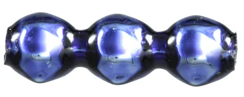 Rauta triple 4 mm - shiny blue (60 pcs)