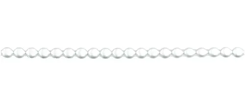 Keys - lens 6mm - matte white (12 pcs)