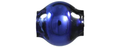 Round bead - 5 mm - shiny blue (60 pcs)