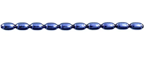 Keys - acorn 11mm - shiny blue (6 pcs)