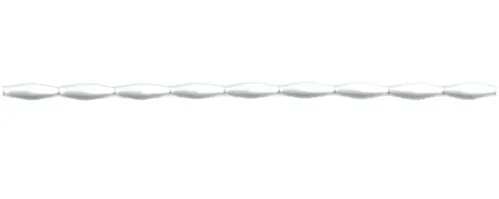 Keys - oats 12mm - matt white (12 pcs)