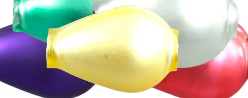 F218 - pear - matte mix of colors (30 pcs)