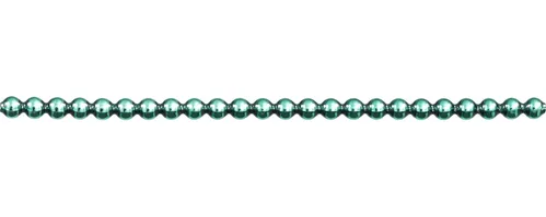 Keys - round 5mm - shiny green (12 pcs)