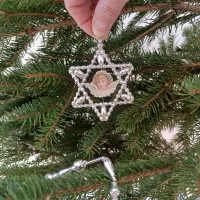 Star with a picture - Christmas ornament (1)