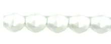 Rautta paternoster 4 mm - matt white (60 pcs)
